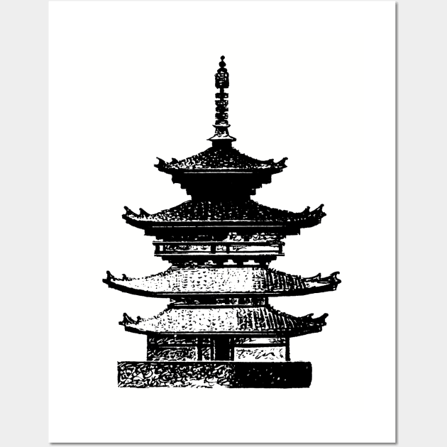 Pagoda Wall Art by Megatrip